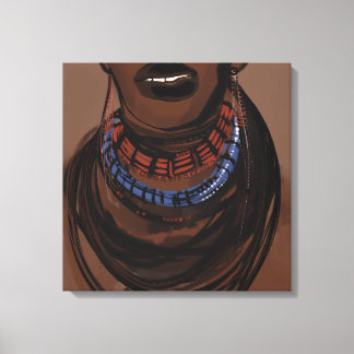 Toile Les visages des peuples d'Afrique