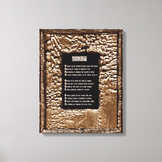 Toile Les visages du péché (Recto)