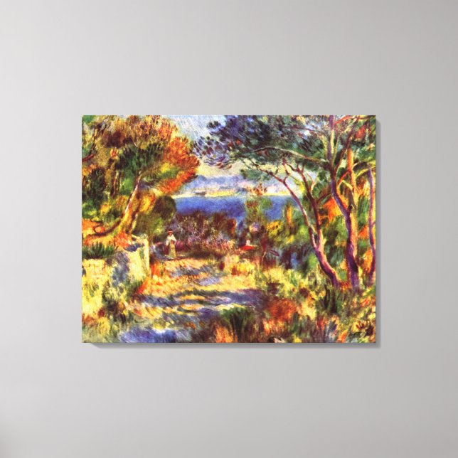 Toile L'Estaque par Pierre Renoir, Impressionnisme Vinta (Recto)