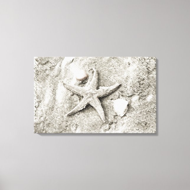 Toile L'étoile dans le sable (Recto)