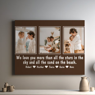 Toile Lettre à maman Personnalisée Collage personnalisé 