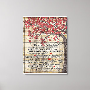 Toile Lettre À Mon Mari, Nouveau Cadeau À Domicile