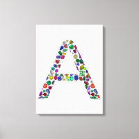 Lettre Initiale A, Monogramme Moderne Design