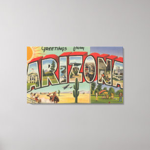 Toile Lettre ScenesArizona d'ArizonaThe SunLarge