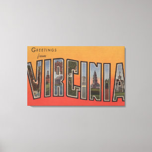 Toile Lettre ScenesVirginia 3 de VirginiaLarge