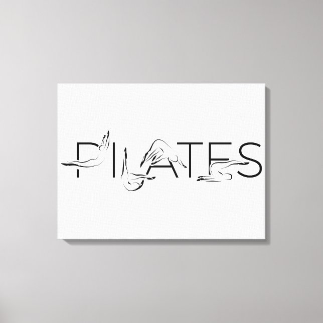 Toile Lettres Pilates Instructor Pilates (Recto)