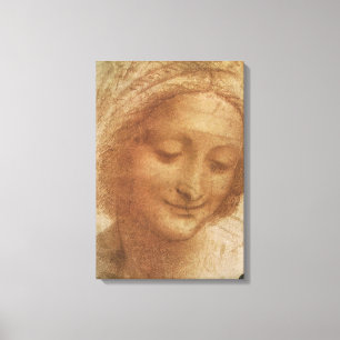 Toile L'étude de Leonardo da Vinci sur le portrait de Sa