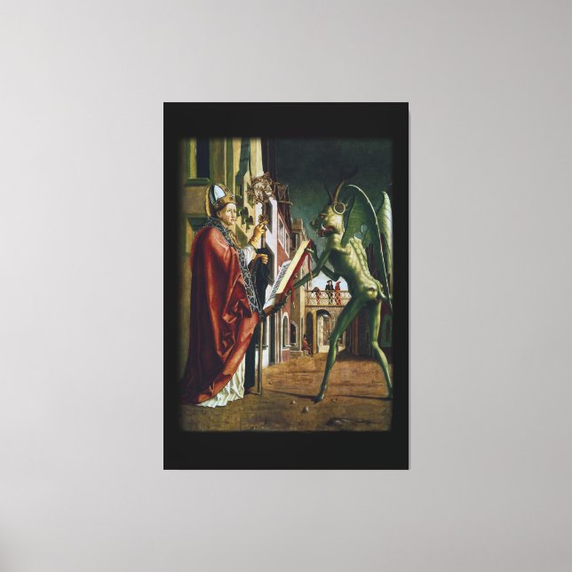 Toile L'évêque et la bête - 40x60 ÉNORME (Recto)