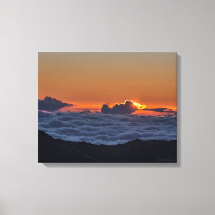 Toile Lever de soleil à la photographie de Haleakala sur