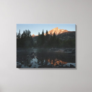 Toile Lever de soleil de Grand Teton à Cottonwood Creek