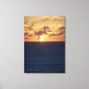 Toile Lever de soleil d'océan