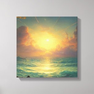Toile Lever de soleil magique