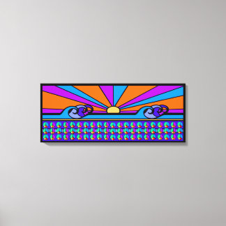 Toile Lever de soleil psychédélique