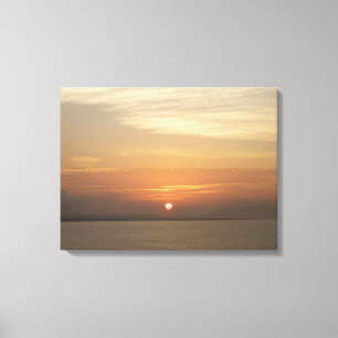 Toile Lever de soleil sur la mer des Caraïbes Aruba II