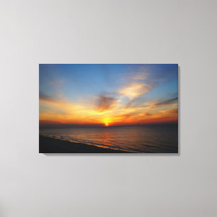Toile Lever de soleil sur l'Atlantique