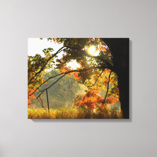 Toile Lever du soleil d'automne