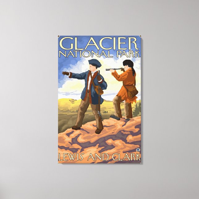 Toile Lewis et Clark - Parc national des Glaciers, MT (Recto)