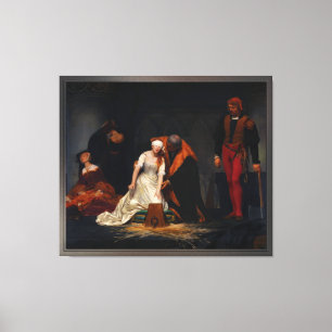Toile L'exécution de Lady Jane Grey par Paul Delaroche