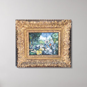 Toile L'herbe de sur de Dejeuner de Paul Cezanne ,