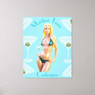 Toile l'heure du Martini Bikini Babe Thunder_Cove 