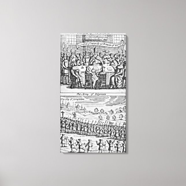 Toile L'histoire de la guerre sainte : (Recto)
