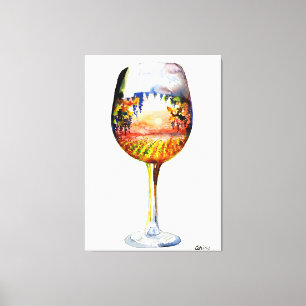 Toile L'histoire du vin