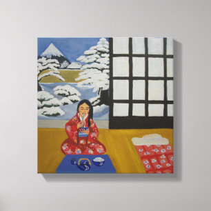 Toile L'hiver au Japon