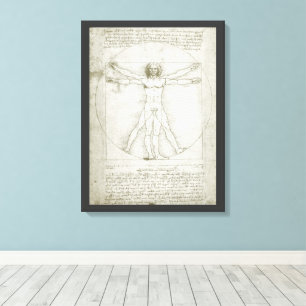 Toile L'Homme de Vitruve de Léonard de Vinci
