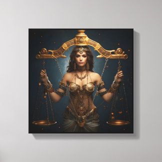 Toile Libra Zodiac Art Canvas – Mechanica Astral