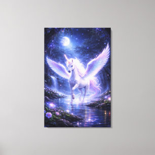 Toile Licorne ailée éthérée de lumière    ManJiangHong F
