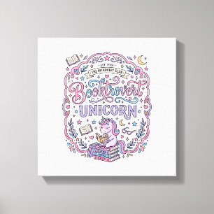 Toile Licorne Booktrovert Licorne Amusant Cadeau Mignon