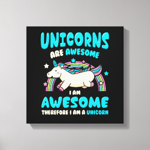 Toile Licorne magique