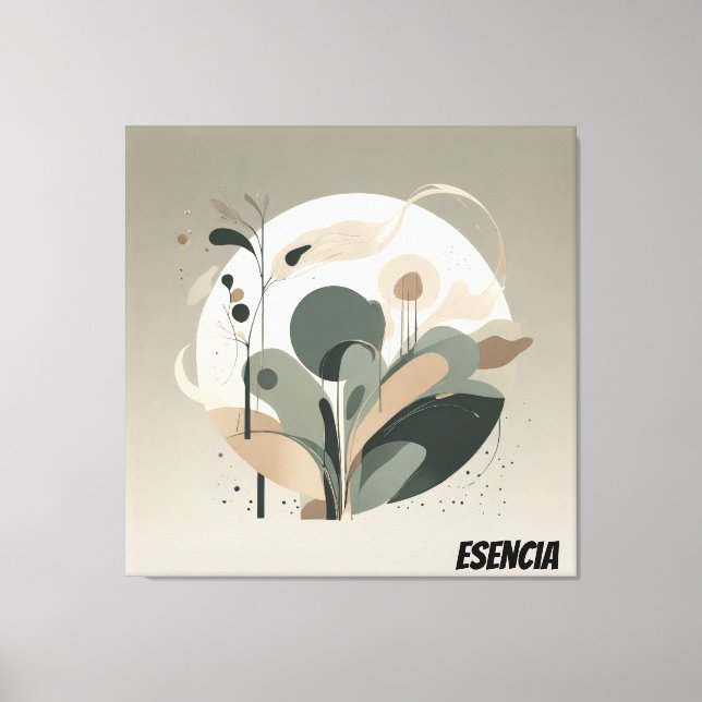 Toile Lienzo Minimal Biodiversidad Esencia (Recto)