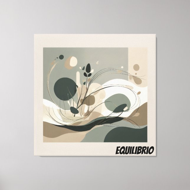 Toile Lienzo Minimal Equilibrio y Naturaleza (Recto)