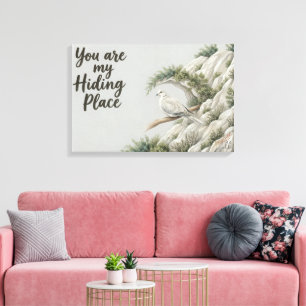 Toile Lieu de refuge - Psaume 32:7