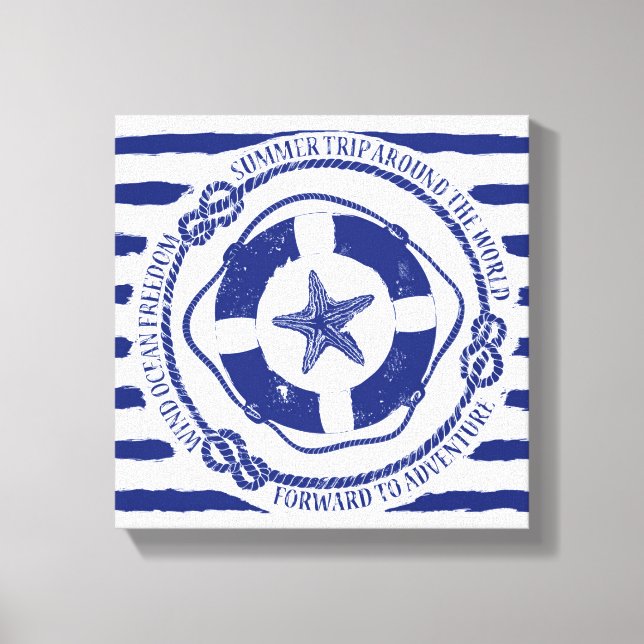 Toile Lifebuoy Et Starfish (Recto)