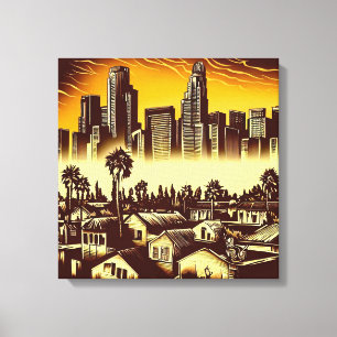 Toile Ligne aérienne de Los Angeles #1