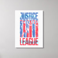 Ligue de Justice | Blue & Red Group Pop Art