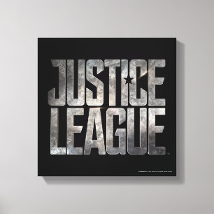 Toile Ligue de Justice Logo métallique de la Ligue de