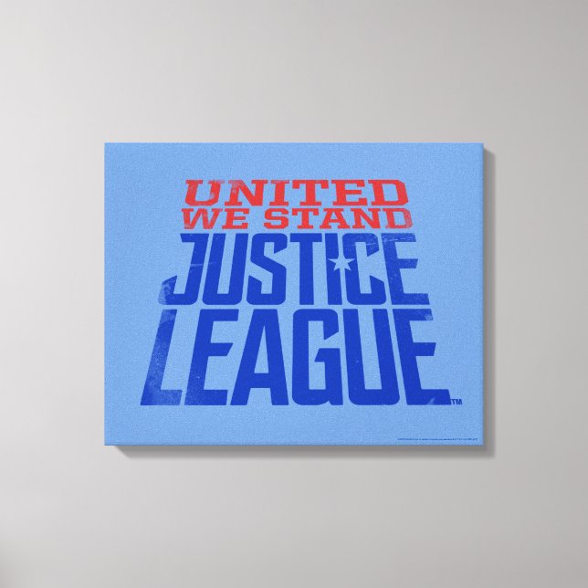 Toile Ligue de Justice | United We Stand Graphic (Recto)