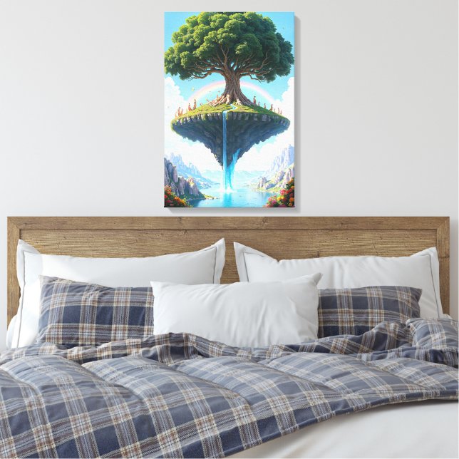 Toile L'île flottante enchantée (Insitu(Chambre))