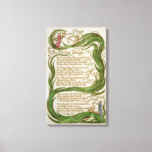Toile L'image divine, des chansons de l'innocence, 1789