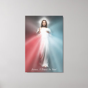 Toile L'Image Divine Mercy 24x36 Enveloppée