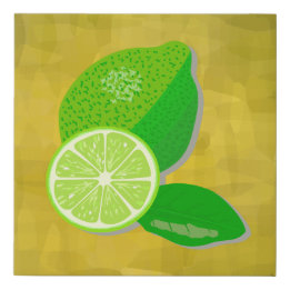 Toile Lime Faux Imprimée
