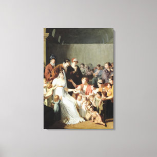 Toile L'impératrice Joséphine Parmi les enfants, 1806