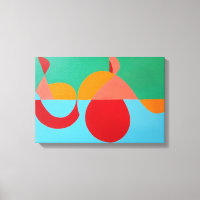 L'impression d'art moderne de la Clef Orange
