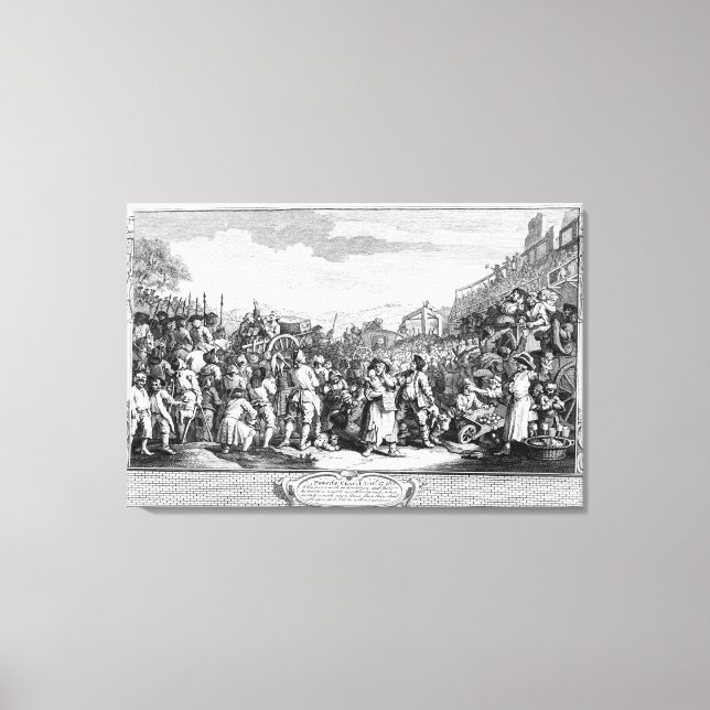Toile L'inactivité de la Prentice exécutée à Tyburn (Recto)