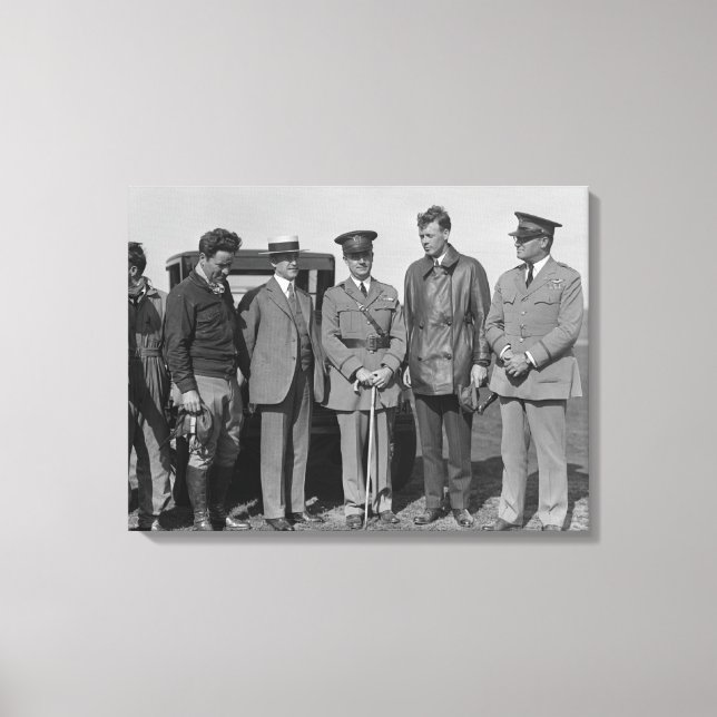 Toile Lindbergh et Wright à Wright Field Photographie (Recto)