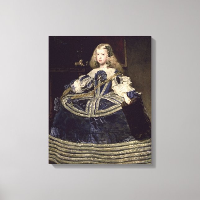 Toile L'infante Margarita en bleu, 1659 (Recto)