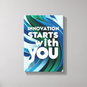 Toile L'innovation commence avec vous option 2